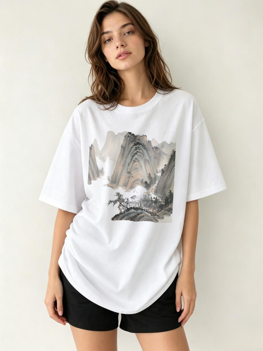 Streetwear Brand Logos - T Shirts Streetwear Oversized Graphic Print