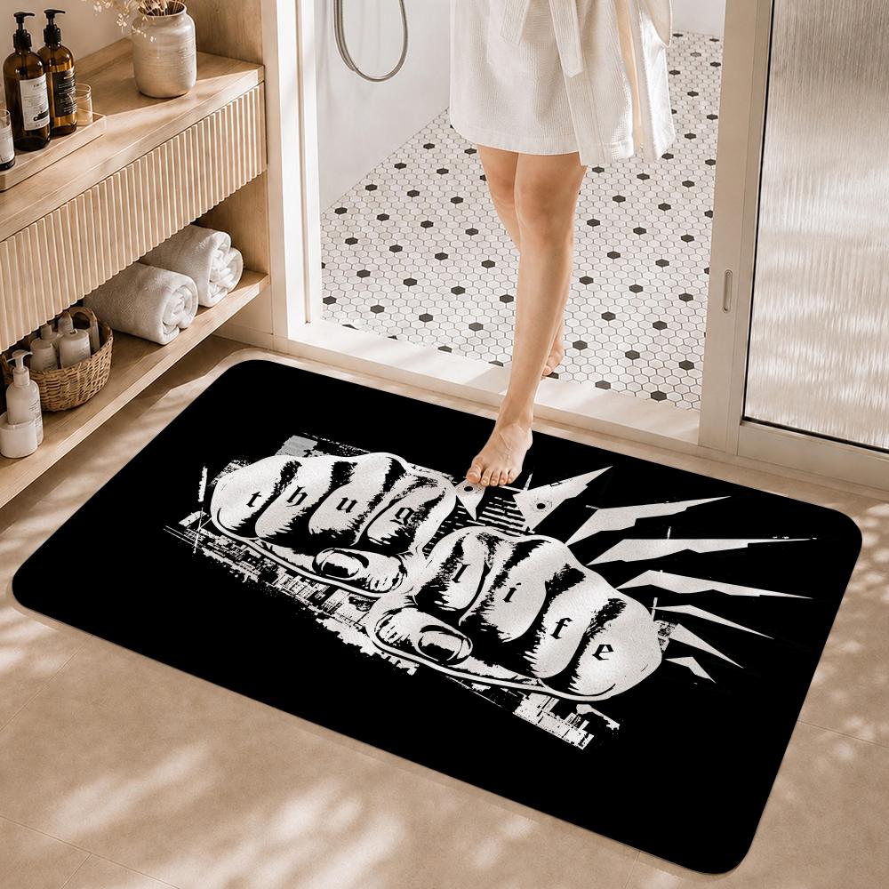 Streetwear Brand Home Decor - Streetwear Brand T-THUG CLUB Floor Mat