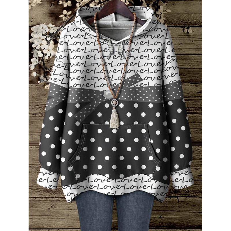Streetwear Brand Collection - Printed Hooded Shirt Women's Casual Sportswear