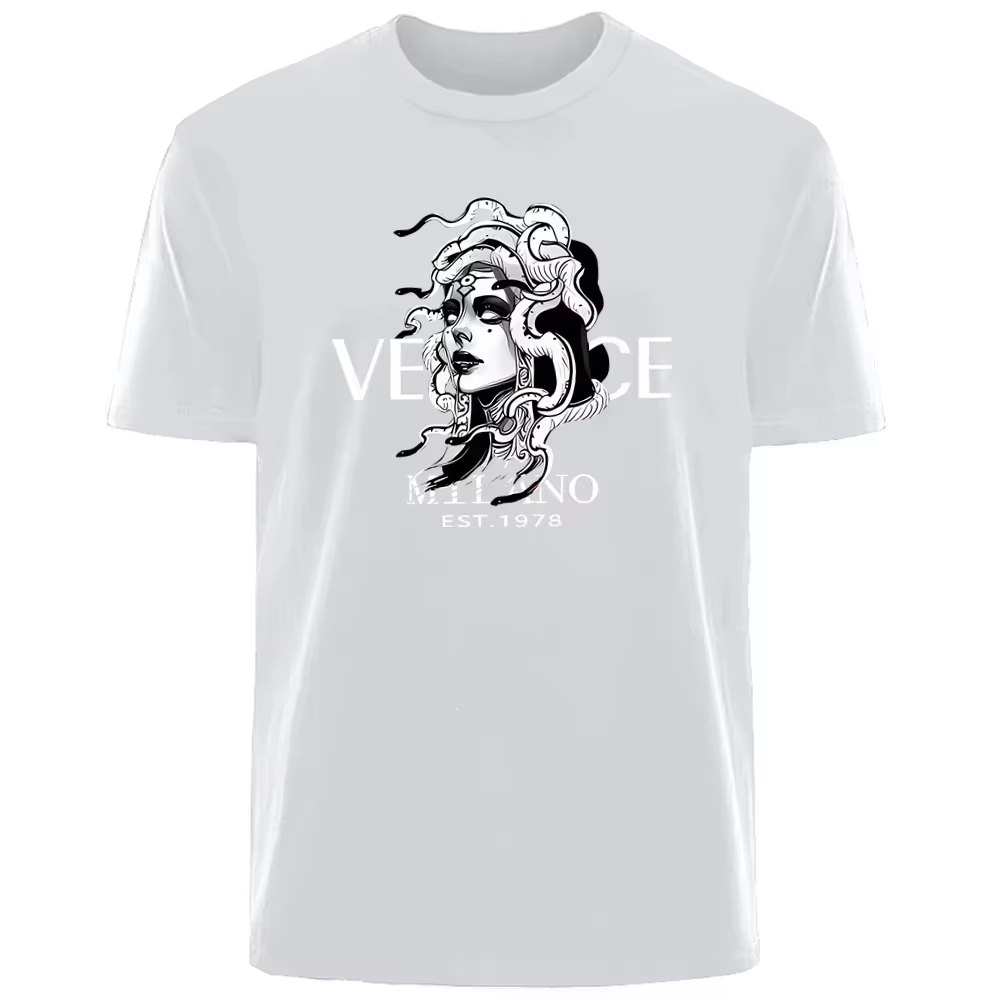 Streetwear Brand Aesthetic - White Classic Mythological Aesthetics Medusa Luxury