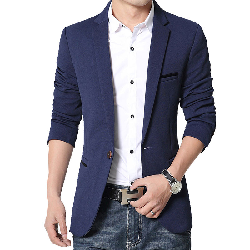 5XL-M Brand Mens Casual Blazer - Streetwear Brand Jacket review and price