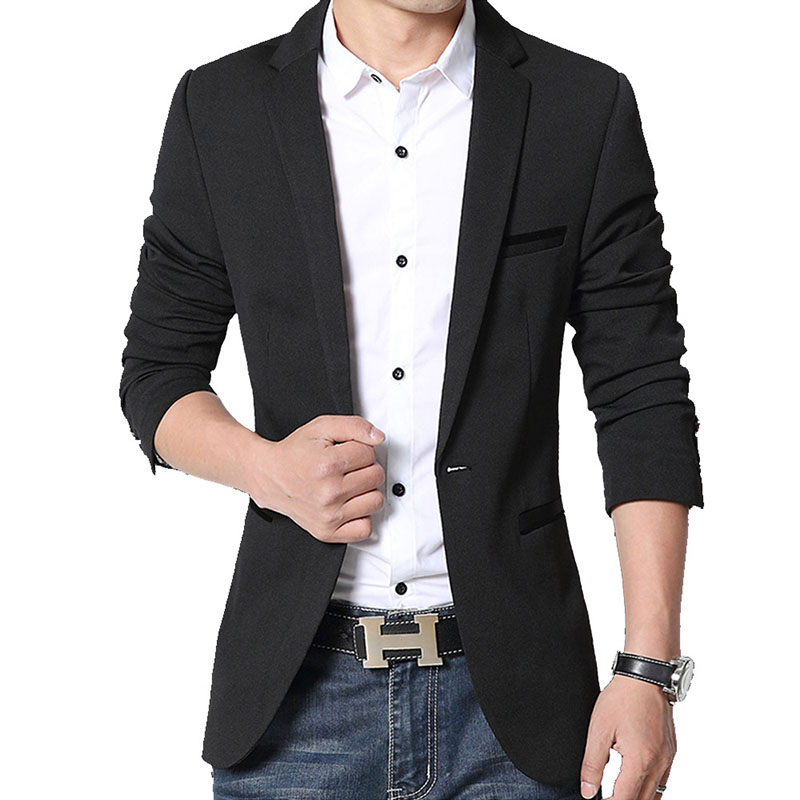 5XL-M Brand Mens Casual Blazer - Streetwear Brand Jacket review and price