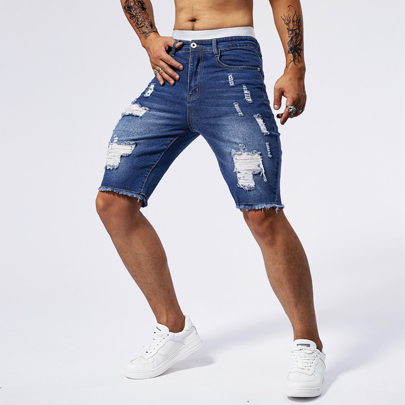 2025 Summer New Men's Ripped D - Streetwear Brand Jacket review and price