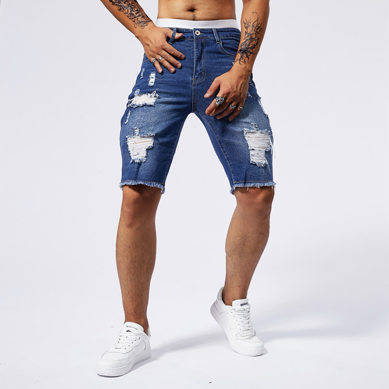 2025 Summer New Men's Ripped D - Streetwear Brand Jacket review and price