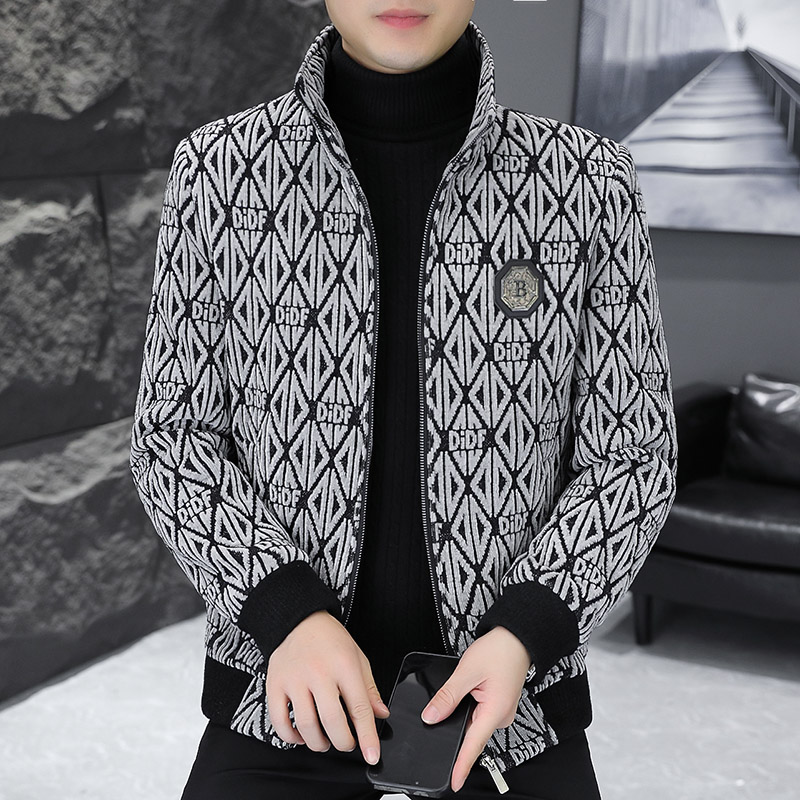 Brand winter Jacquard Woolen J - Streetwear Brand Jacket review and price