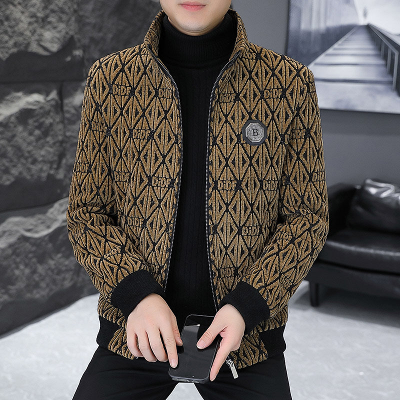 Brand winter Jacquard Woolen J - Streetwear Brand Jacket review and price