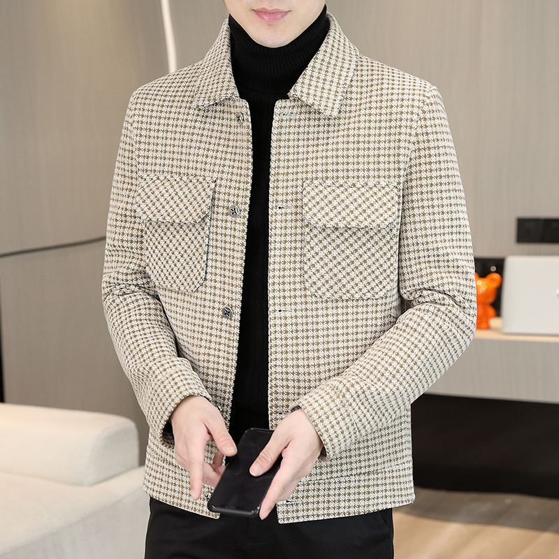 Brand Winter Plaid Woolen Jack - Streetwear Brand Jacket review and price