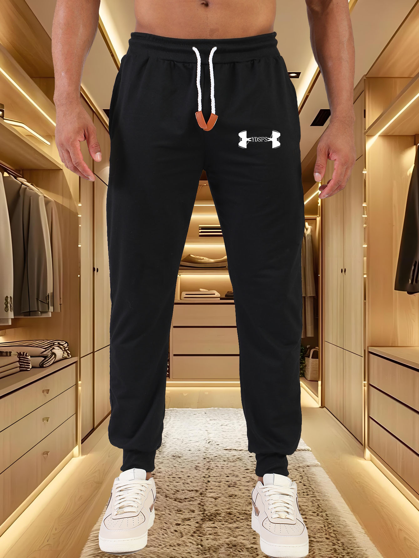 Men Jogger Pants Sport Brand L - Streetwear Brand Logos review and price