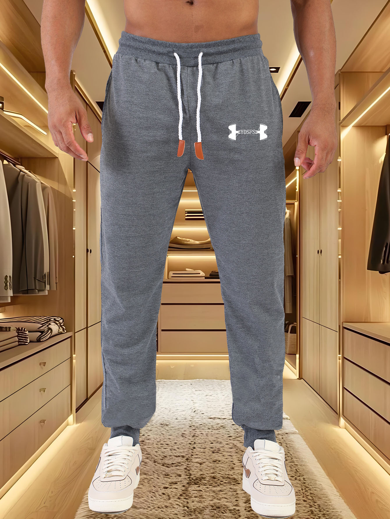 Men Jogger Pants Sport Brand L - Streetwear Brand Logos review and price