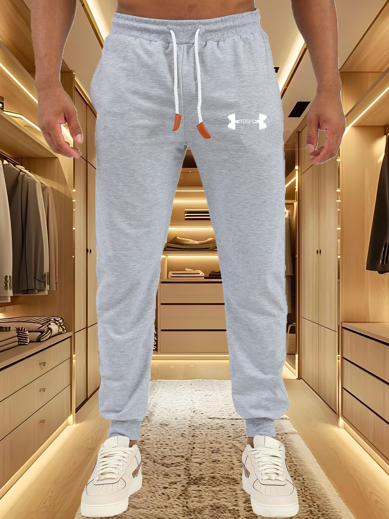 Men Jogger Pants Sport Brand L - Streetwear Brand Logos review and price